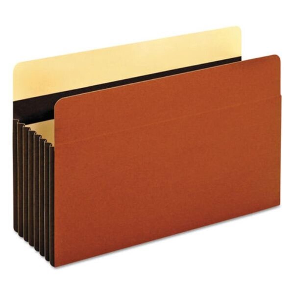 Tops Products Heavy-Duty File Pockets - 7 in. Expansion - Legal Size - Redrope PFX15446HD - main